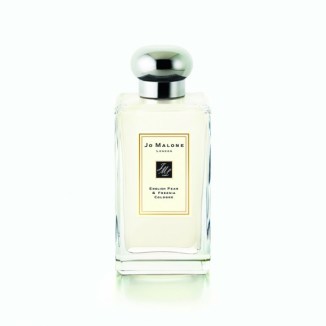 English Pear & Freesia Cologne by Joe Malone Perfect caress of autumn with luscious pear, white freesias,amber, patchouli and spicy woods.  