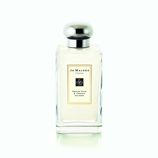 English Pear & Freesia Cologne by Joe Malone Perfect caress of autumn with luscious pear, white freesias,amber, patchouli and spicy woods.  