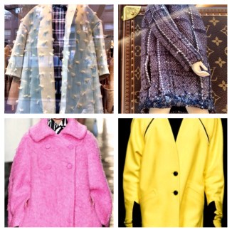 Top left: Celine, Top right: Louis Vuitton, bottom left: Carven, bottom right: Iceberg
