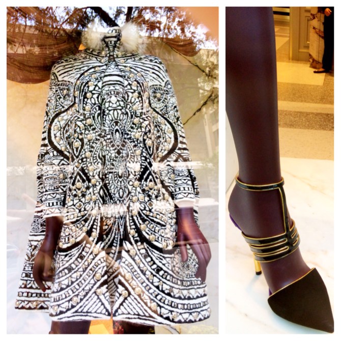 Pucci swing coat and heels