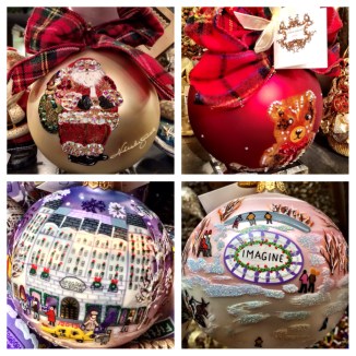 Christmas ornaments at Bergdorf Goodman