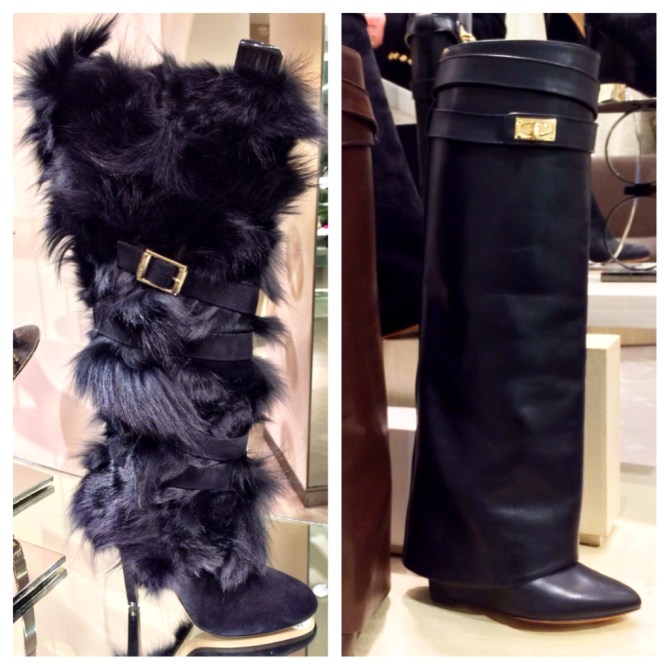 High with straps (left:Jimmy Choo, right: Givenchy)